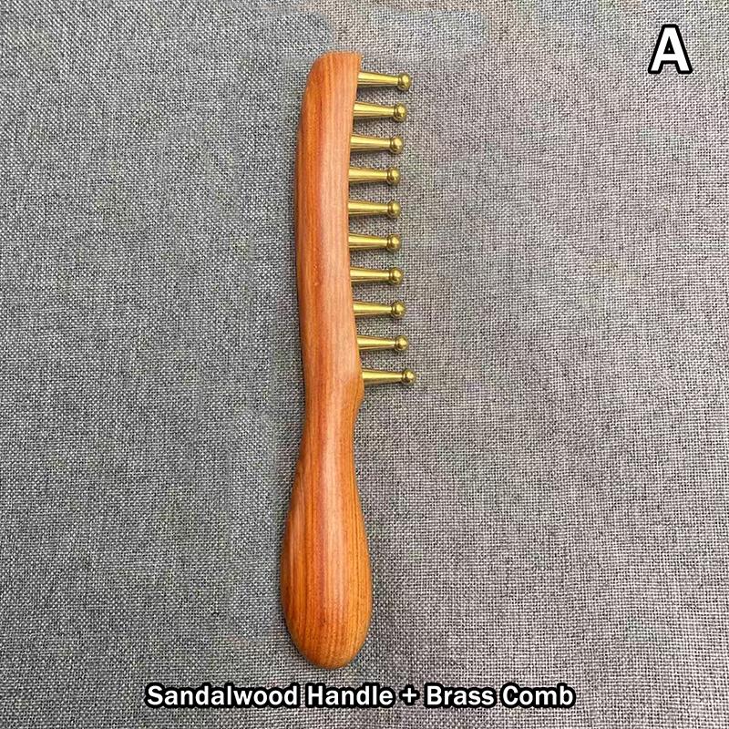 Массажная расческа из сандалового дерева с широкими зубьями, Разблокирует меридианы головы, Латунная расческа для терапии кожи головы и волос, 1 шт.
Массажная расческа из сандалового дерева с широкими зубьями, Разблокирует меридианы головы, Латунная расческа для терапии кожи головы и волос, 1 шт.
