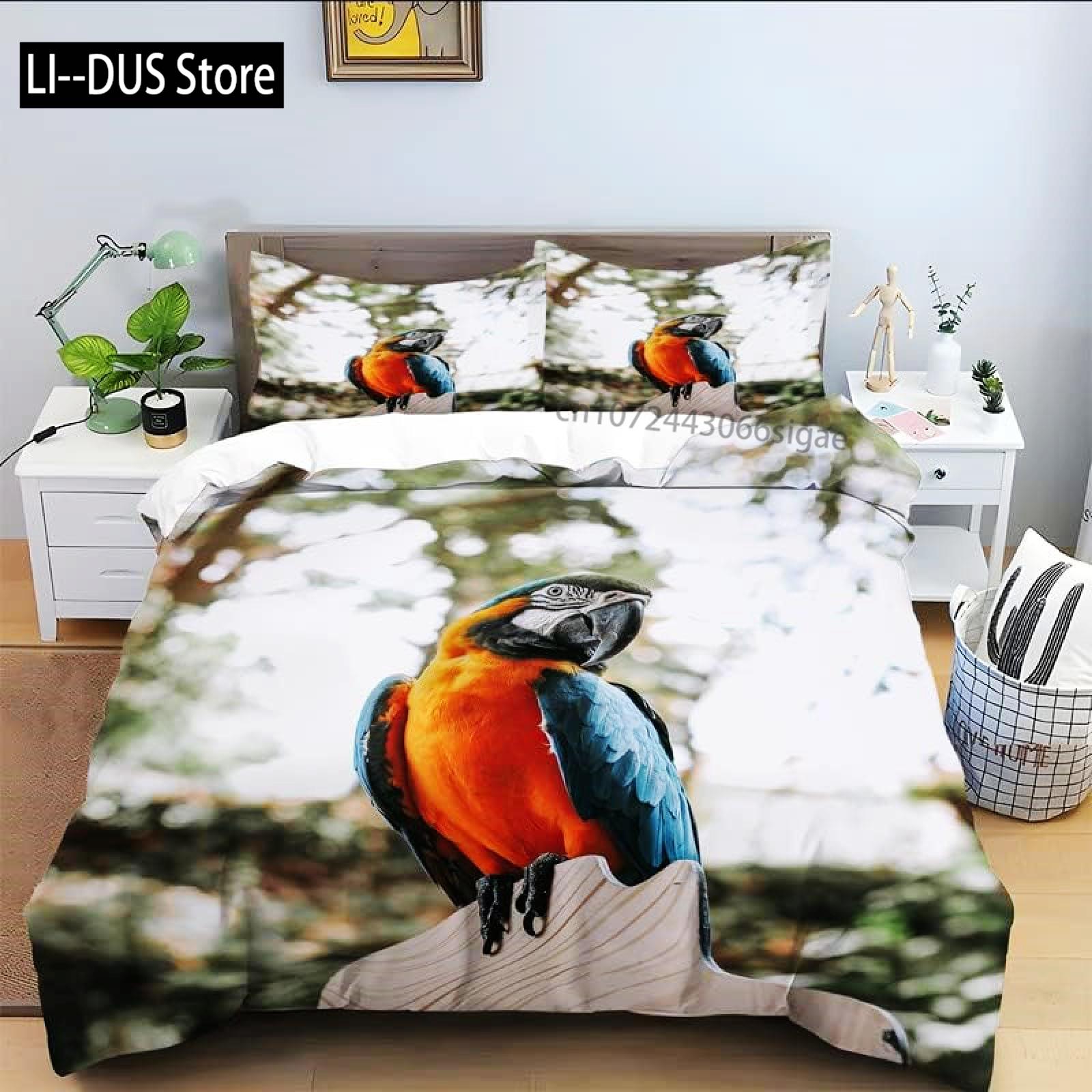 Tropical Comforter Queen Full Size,Parrot Comforter Set,Green Leaves 3pcs Print Duvet Bedding Set 1 Comforter with 2 Pillowcases 135x200cm
Tropical Comforter Queen Full Size,Parrot Comforter Set,Green Leaves 3pcs Print Duvet Bedding Set 1 Comforter with 2 Pillowcases 135x200cm