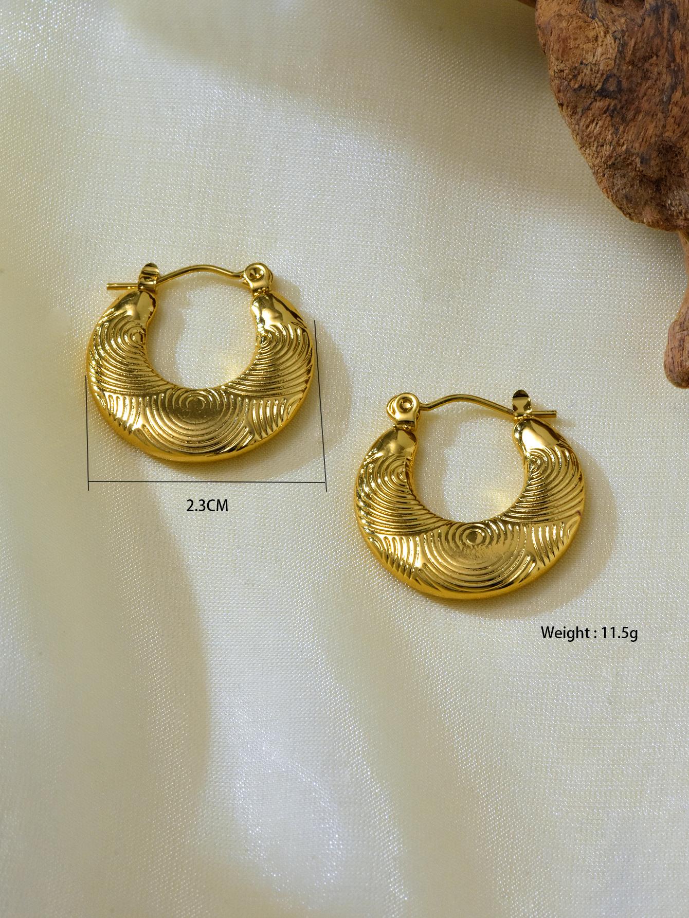 7 пар/набор Позолоченные нержавеющие серьги 18 карат, Модные и универсальные нерегулярные глянцевые полые серьги
7 пар/набор Позолоченные нержавеющие серьги 18 карат, Модные и универсальные нерегулярные глянцевые полые серьги