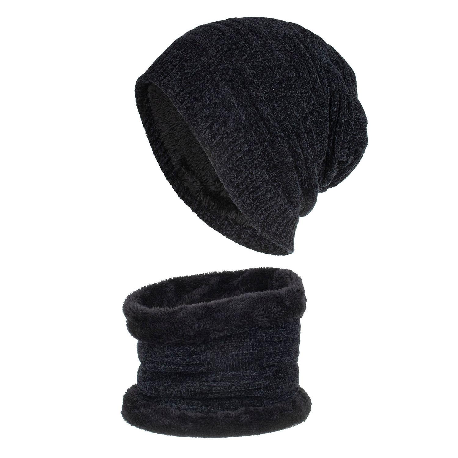 Autumn and winter new velvet chenille three-bar hat scarf set
Autumn and winter new velvet chenille three-bar hat scarf set