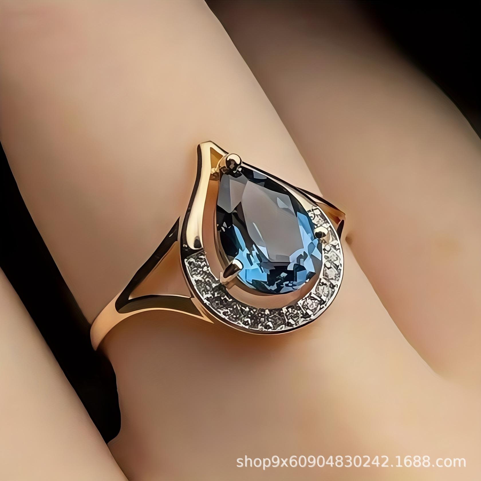 Fashionable Blue Overlapping Teardrop Shaped Women s Single Ring With Exquisite Inlay Design no. 11 золотий
Fashionable Blue Overlapping Teardrop Shaped Women s Single Ring With Exquisite Inlay Design no. 11 золотий