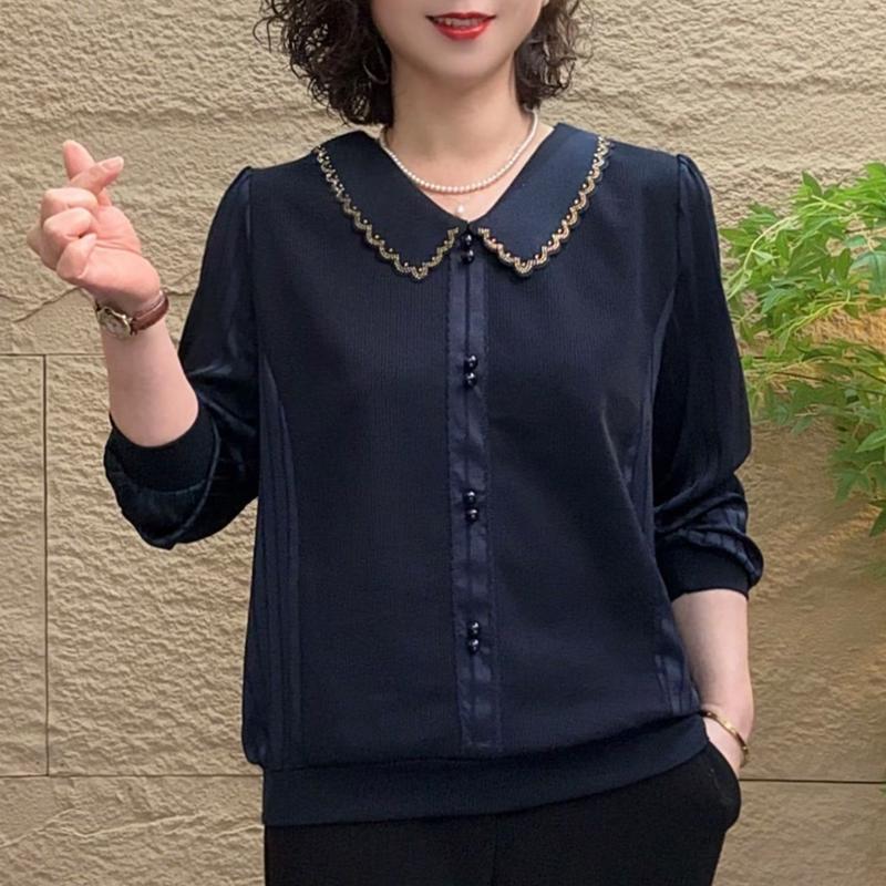 2026 Spring Arrival: Women s Lapel Patchwork Long Sleeve Tee - Age-Reducing, Slimming, Versatile Top for Middle-Aged and Elderly Women. XL for 45-55 kg
2026 Spring Arrival: Women s Lapel Patchwork Long Sleeve Tee - Age-Reducing, Slimming, Versatile Top for Middle-Aged and Elderly Women. XL for 45-55 kg