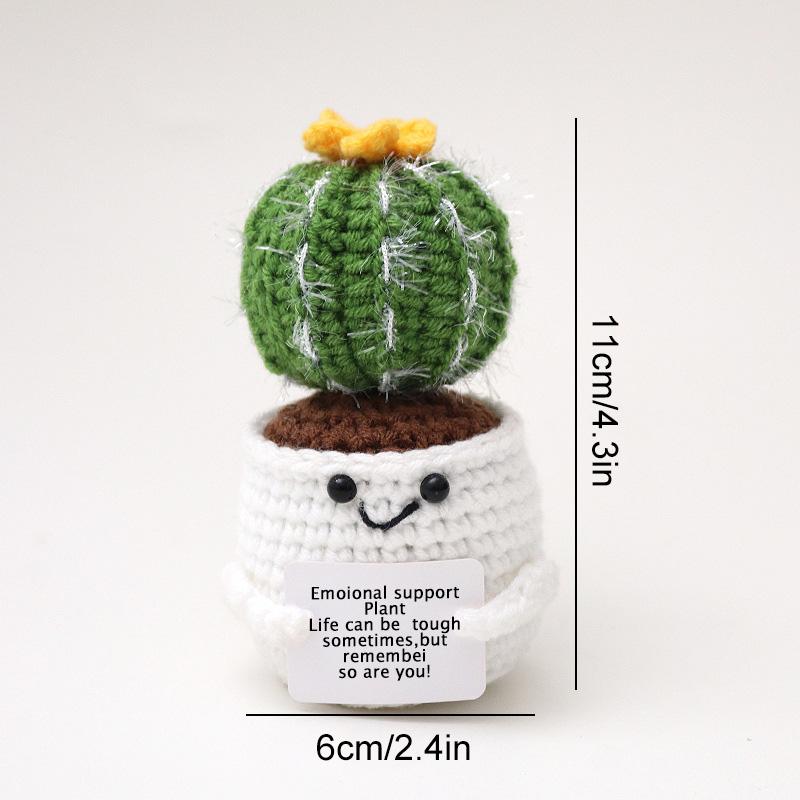 1PC Finished Woven Creative Gift Desktop Ornament for Friends Cactus Handicraft Positive Energy Crochet Potted Hand-Knitted 11*6cm белый
1PC Finished Woven Creative Gift Desktop Ornament for Friends Cactus Handicraft Positive Energy Crochet Potted Hand-Knitted 11*6cm белый