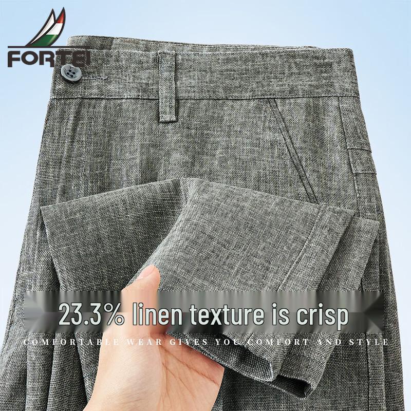 Men s Lightweight Linen Blend Straight Fit Casual Pants 44
Men s Lightweight Linen Blend Straight Fit Casual Pants 44