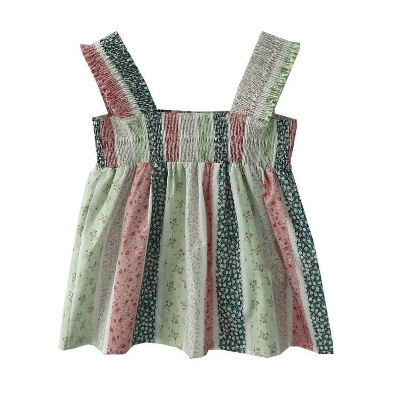 Womens Striped Floral Print Smocked A-Line Cami Top OneSize червоний
Womens Striped Floral Print Smocked A-Line Cami Top OneSize червоний