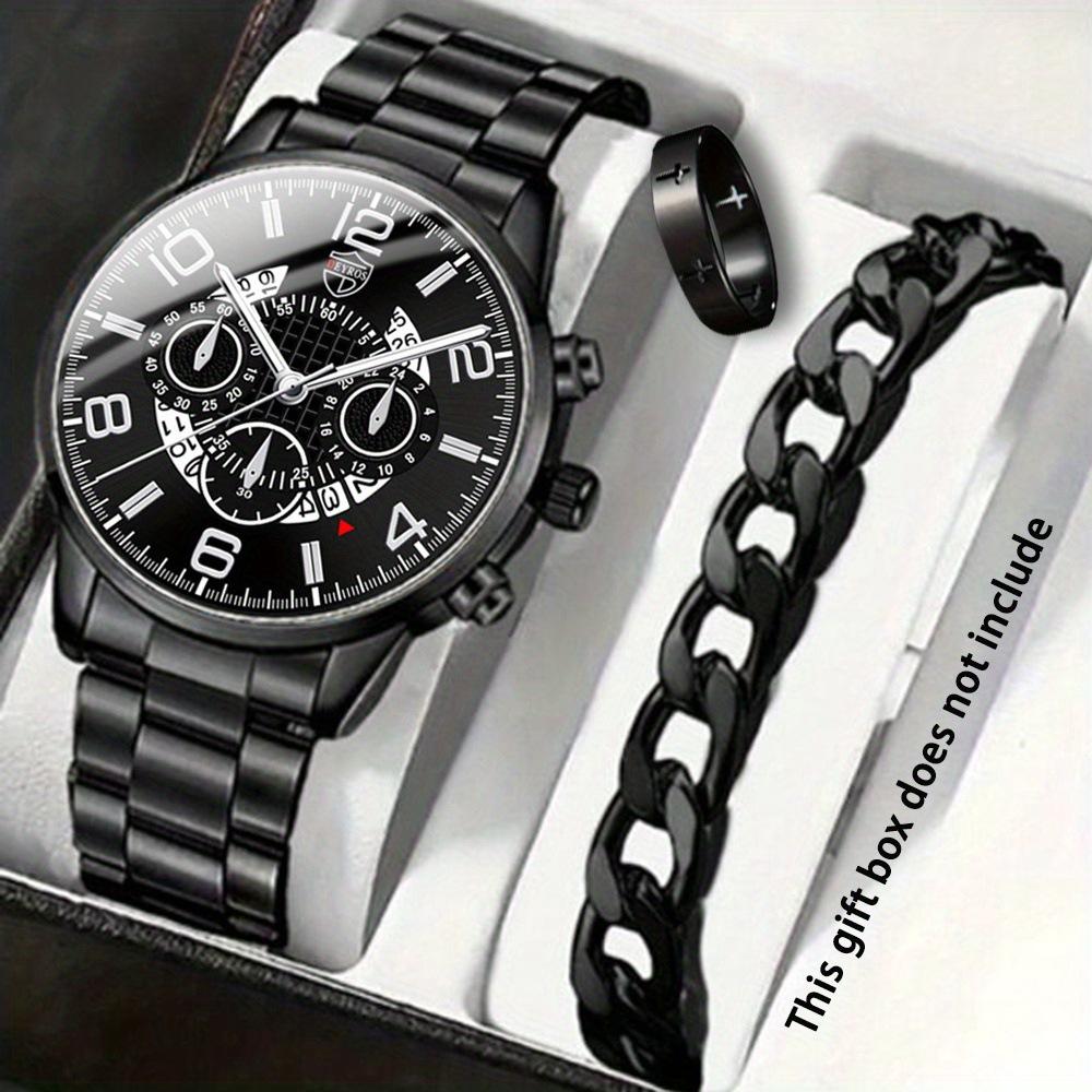 Watch Accessories 3-Piece Men S Watch Set Men S Fashion Quartz Watch
Watch Accessories 3-Piece Men S Watch Set Men S Fashion Quartz Watch