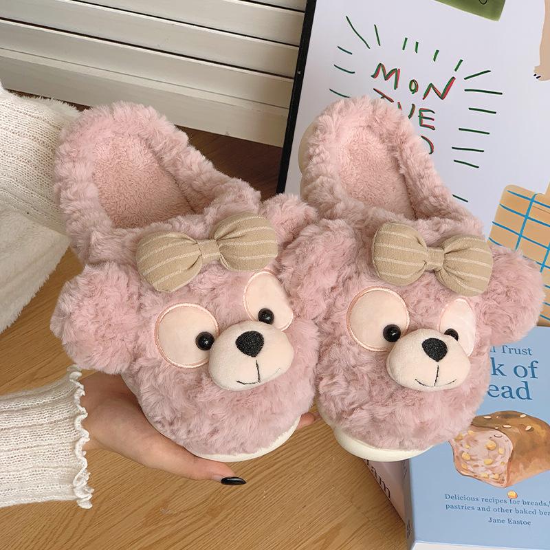 Women s Autumn/Winter Cute Bear Non-Slip Thick Sole Cotton Slippers with Velvet Lining - Maternity & Home Use. 26-27 (Approx. 17cm)
Women s Autumn/Winter Cute Bear Non-Slip Thick Sole Cotton Slippers with Velvet Lining - Maternity & Home Use. 26-27 (Approx. 17cm)