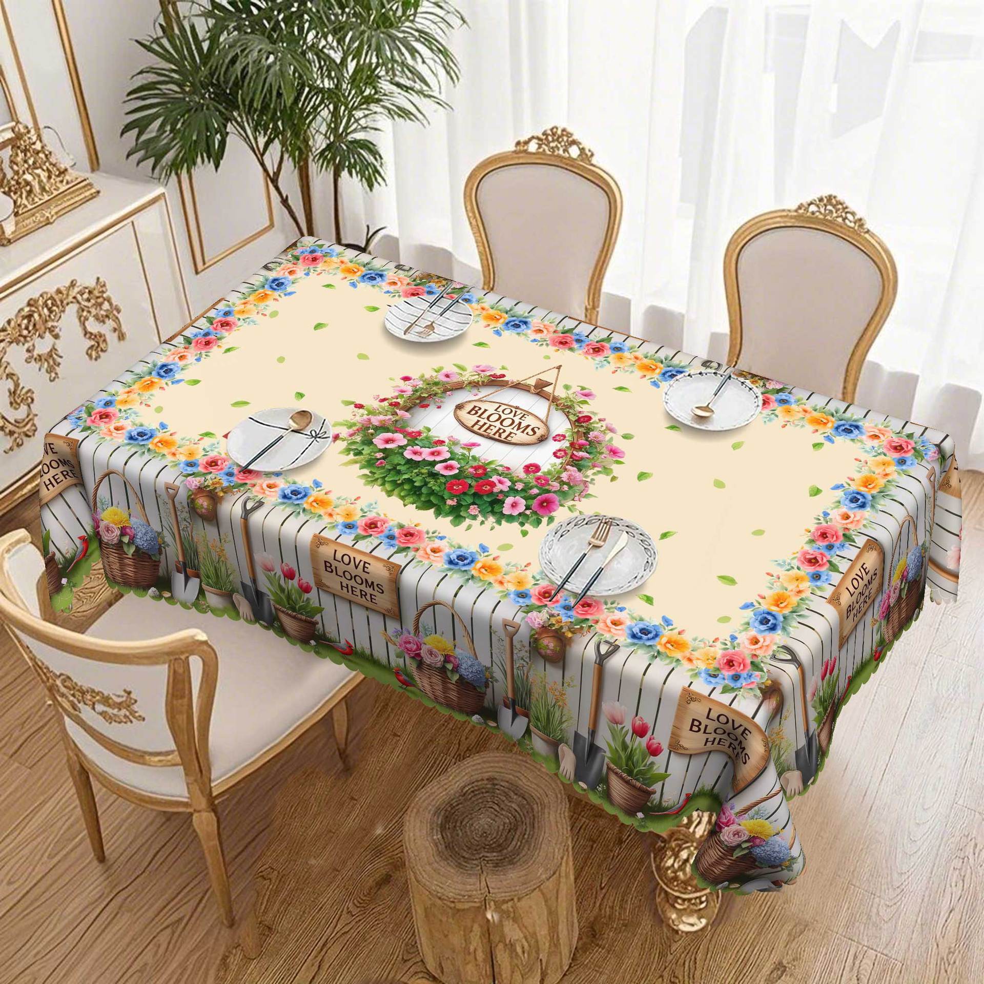 Кругла скатертина на Різдвяну тематику, візерунок із Санта-Клаусом, оленями та снігом, Декоративна тканина для столу, Святкова атмосфера Round tablecloth-152x152cm
Кругла скатертина на Різдвяну тематику, візерунок із Санта-Клаусом, оленями та снігом, Декоративна тканина для столу, Святкова атмосфера Round tablecloth-152x152cm