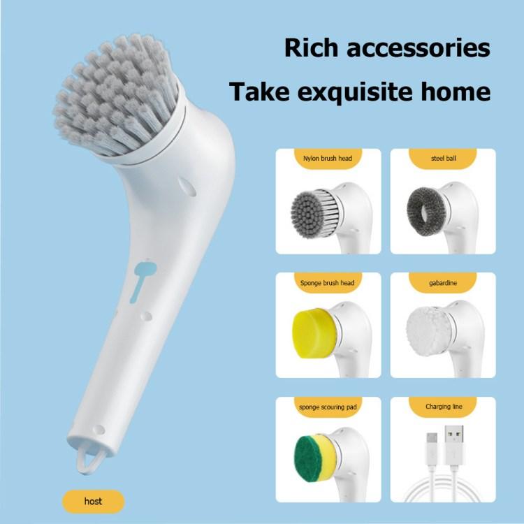 Electric Spin Scrubber Multifunctional Handheld Cordless Cleaning Brush with 5 Brush Heads for Kitchen,Bathroom White
Electric Spin Scrubber Multifunctional Handheld Cordless Cleaning Brush with 5 Brush Heads for Kitchen,Bathroom White