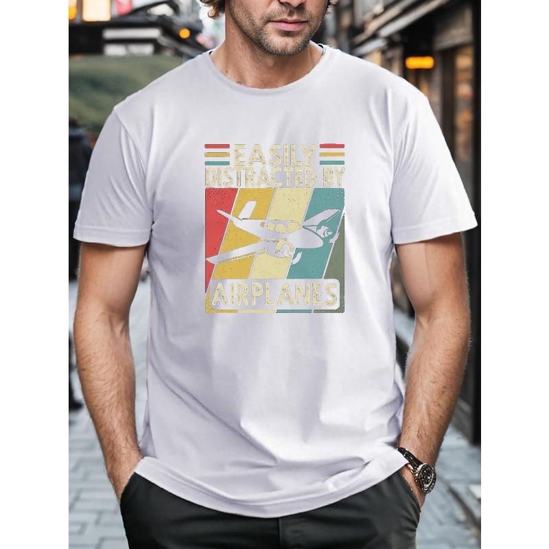 European sizes Plus Size Short Sleeve T-shirt For Men, Airplane Graphic Print Tees 4XL
European sizes Plus Size Short Sleeve T-shirt For Men, Airplane Graphic Print Tees 4XL