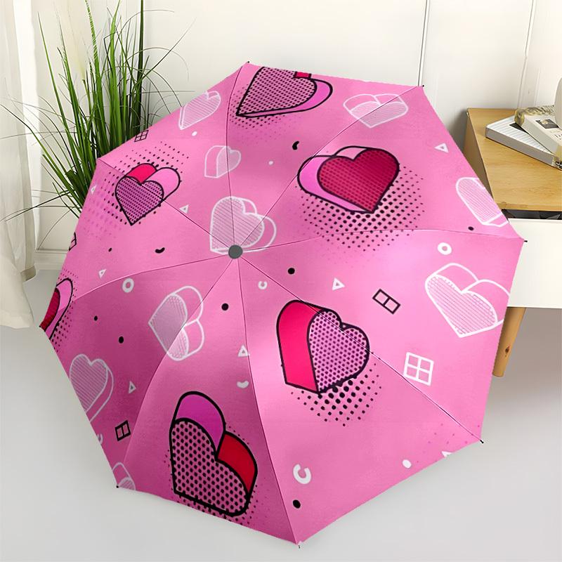 1pc Heartbeat Automatic Open/close Folding Umbrella, Compact Portable Travel Umbrella, Durable Construction yy251230105
1pc Heartbeat Automatic Open/close Folding Umbrella, Compact Portable Travel Umbrella, Durable Construction yy251230105