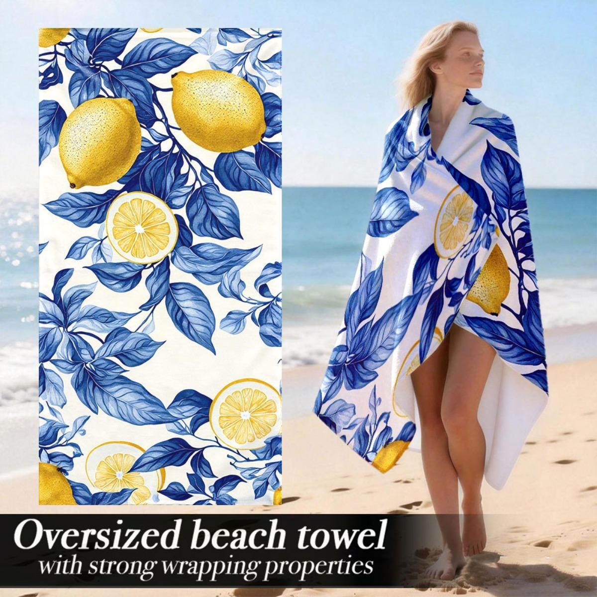 Lemon & Leaf Oversized Beach Towel – Luxurious Plush & Absorbent, Fresh Design, Perfect for Outdoor Fun Use W40*H60(CM)
Lemon & Leaf Oversized Beach Towel – Luxurious Plush & Absorbent, Fresh Design, Perfect for Outdoor Fun Use W40*H60(CM)