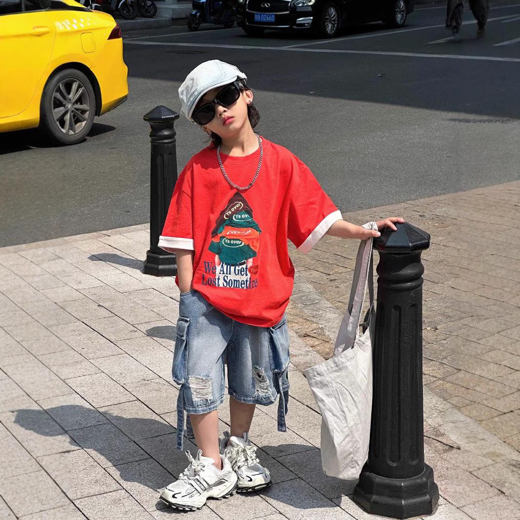 Children s Pure Cotton Loose Fit Short-Sleeved T-Shirt - Korean Style Summer Wear for Boys and Girls 150 cm червоний/помаранчевий
Children s Pure Cotton Loose Fit Short-Sleeved T-Shirt - Korean Style Summer Wear for Boys and Girls 150 cm червоний/помаранчевий