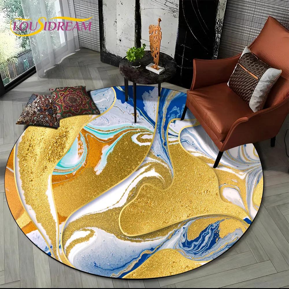 HD Colour Gold Nordic Marble Splendid Round Area Rug,Carpet for Living Room Bedroom Sofa Playroom Decor,kids Non-slip Floor Mat 60cm x 60cm
HD Colour Gold Nordic Marble Splendid Round Area Rug,Carpet for Living Room Bedroom Sofa Playroom Decor,kids Non-slip Floor Mat 60cm x 60cm