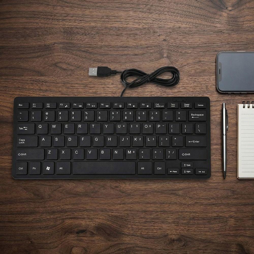 Stable Transmission Mini Keyboard Ultra-Thin Design Ultra Thin Keyboard Business Office чорний
Stable Transmission Mini Keyboard Ultra-Thin Design Ultra Thin Keyboard Business Office чорний