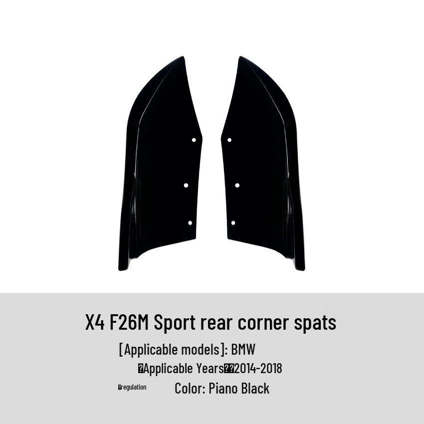 BMW X4 F26 Sport Rear Lip Spoiler Corner Kit (2014-2018 Models)
BMW X4 F26 Sport Rear Lip Spoiler Corner Kit (2014-2018 Models)