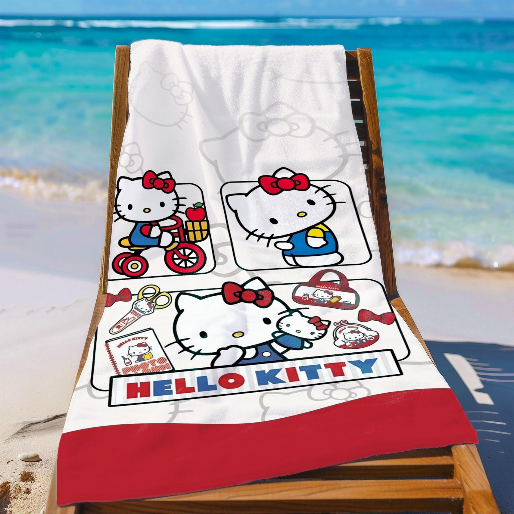 Hello Kitty large bath towel super fine microfiber soft and absorbent cute size 70x140cm suitable for the beach or outdoor use W30*H60(CM)
Hello Kitty large bath towel super fine microfiber soft and absorbent cute size 70x140cm suitable for the beach or outdoor use W30*H60(CM)