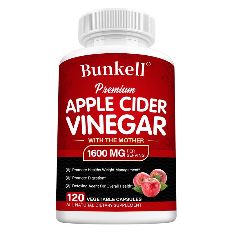 Apple Cider Vinegar 1600 Mg Dietary Supplement, 120 Capsules Per Bottle 120 Capsules
Apple Cider Vinegar 1600 Mg Dietary Supplement, 120 Capsules Per Bottle 120 Capsules