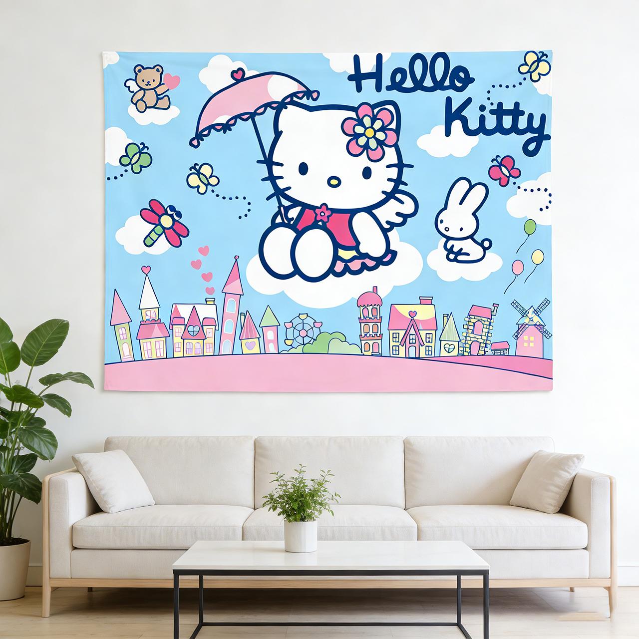 Y2K Anime Hello Kitty Japanese Style Tapestry Flat Print Wall Decor Cloth for Room Home 74x94cm(29x37in)
Y2K Anime Hello Kitty Japanese Style Tapestry Flat Print Wall Decor Cloth for Room Home 74x94cm(29x37in)