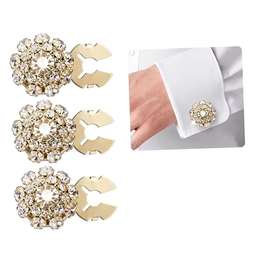 3/6pcs Rhinestone Crystal Button Detachable Clip-On Buttons Sewing Buttons for DIY Blouses Clothes Decoration Accessories 3pcs золотистий
3/6pcs Rhinestone Crystal Button Detachable Clip-On Buttons Sewing Buttons for DIY Blouses Clothes Decoration Accessories 3pcs золотистий