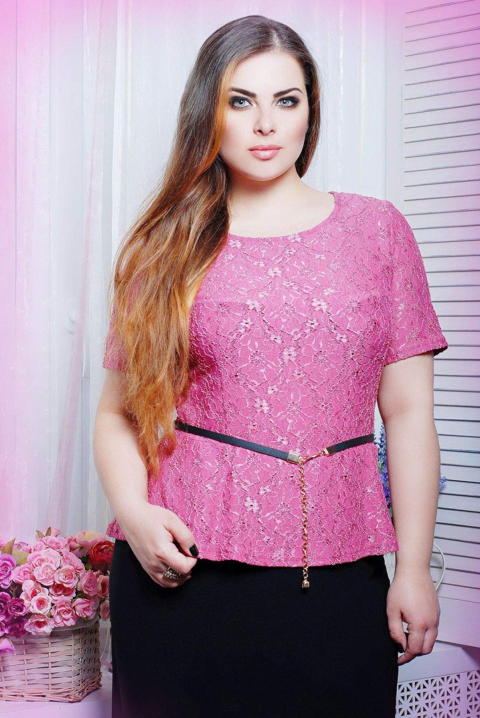 Блуза з гіпюру Tatiana ПАУЛА 5XL рожевий
Блуза з гіпюру Tatiana ПАУЛА 5XL рожевий