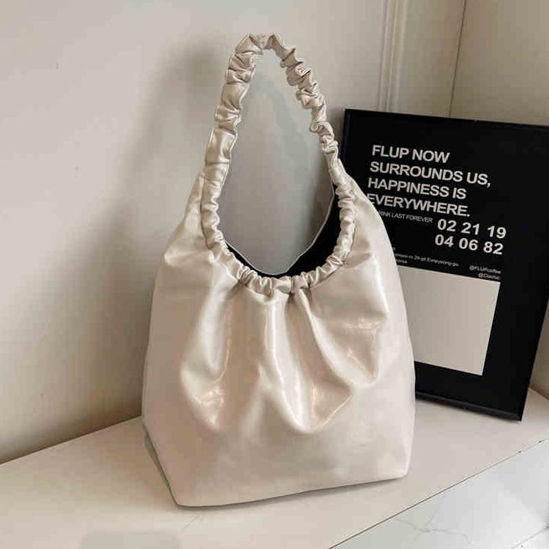 Retro Large Capacity Tote Bag Women Casual Versatile Solid One Shoulder Bag Texture Soft PU Pleated Underarm Bags Trend (30cm<Max Length<50cm) бежевый
Retro Large Capacity Tote Bag Women Casual Versatile Solid One Shoulder Bag Texture Soft PU Pleated Underarm Bags Trend (30cm<Max Length<50cm) бежевый