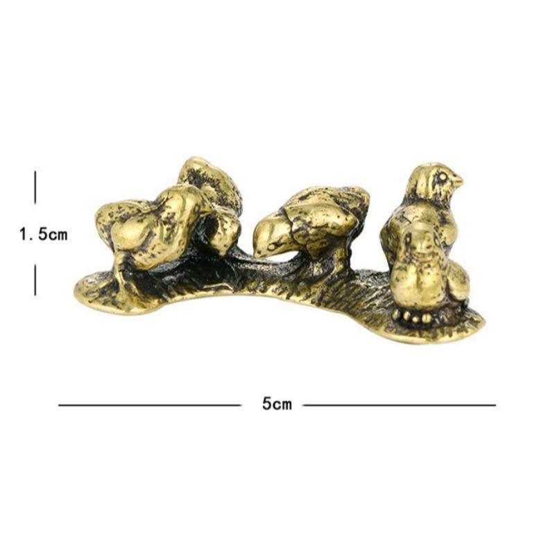 New Creative Chicken Eating Rice Brass Ornaments Rural Animal Handicrafts Retro Desktop Chicken Tea Pet Home Decor Wholesale
New Creative Chicken Eating Rice Brass Ornaments Rural Animal Handicrafts Retro Desktop Chicken Tea Pet Home Decor Wholesale