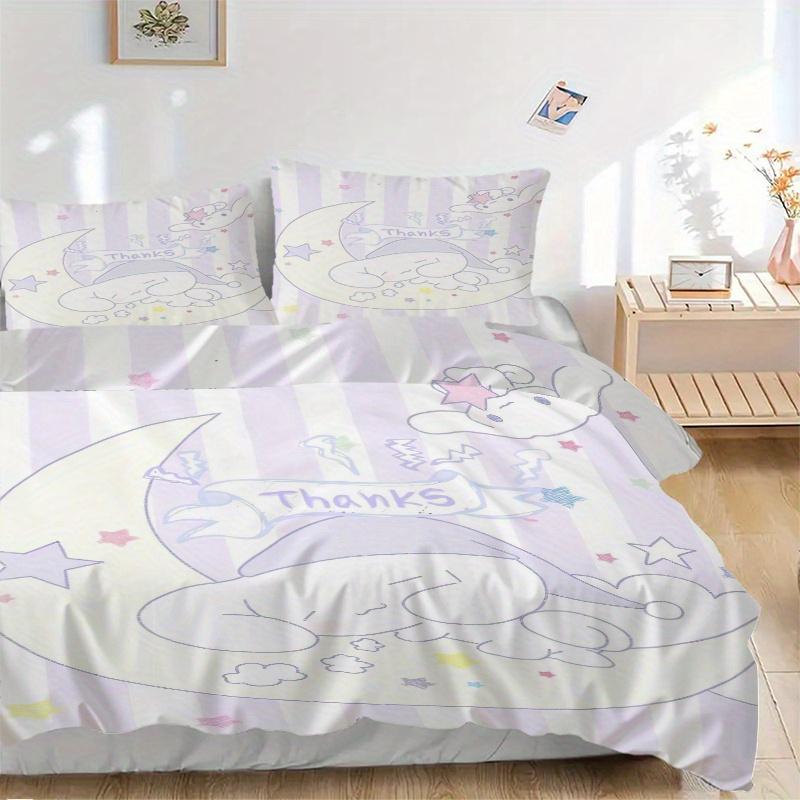 3pcs Thank Cinnamoroll Pattern Print Cover Set Ultra Soft, Breathable, and Comfortable Bedding with Stylish Design for Bedroom and Guest Room Dec 135x200cm
3pcs Thank Cinnamoroll Pattern Print Cover Set Ultra Soft, Breathable, and Comfortable Bedding with Stylish Design for Bedroom and Guest Room Dec 135x200cm
