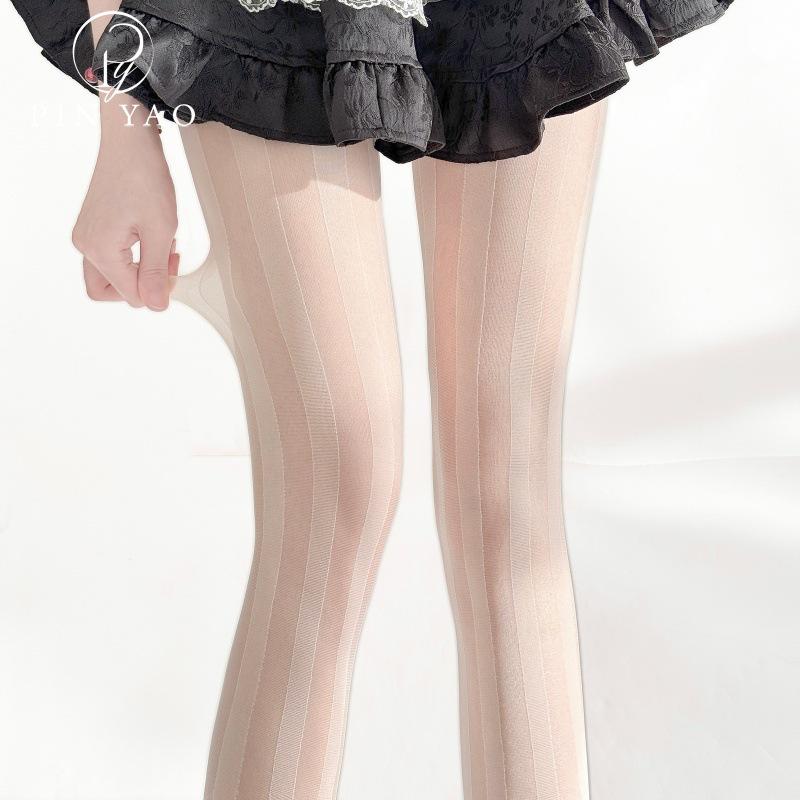 Summer Sheer Plus Size Black Stockings with Vertical Stripes - Ultra-Thin, Anti-Snag, Sexy, Skin-Enhancing, White Silk Pantyhose for Women One Size чорний
Summer Sheer Plus Size Black Stockings with Vertical Stripes - Ultra-Thin, Anti-Snag, Sexy, Skin-Enhancing, White Silk Pantyhose for Women One Size чорний