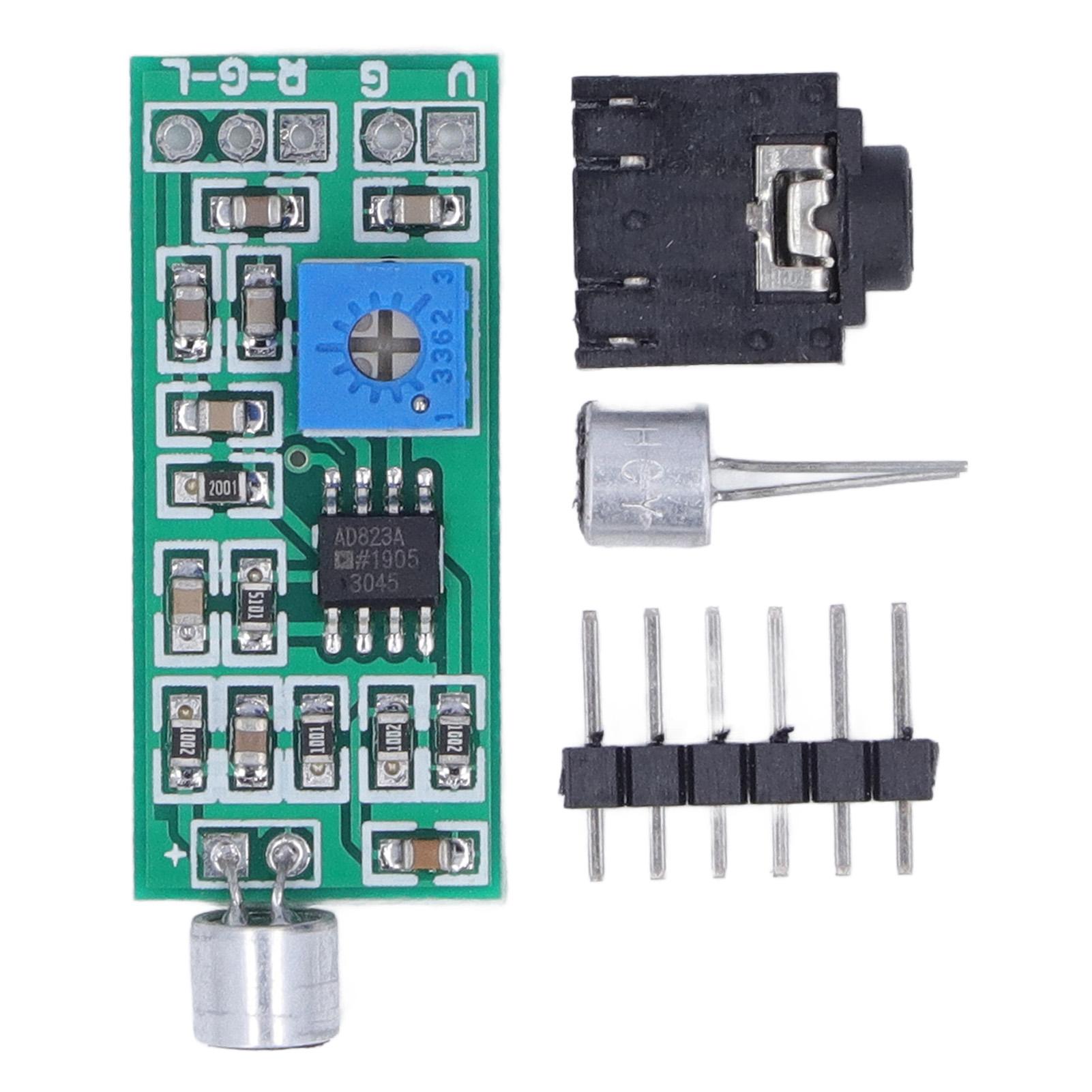 Microphone Pickup Module Dual Channel Output Adjustable Gain Amplifier Board for Detection
Microphone Pickup Module Dual Channel Output Adjustable Gain Amplifier Board for Detection