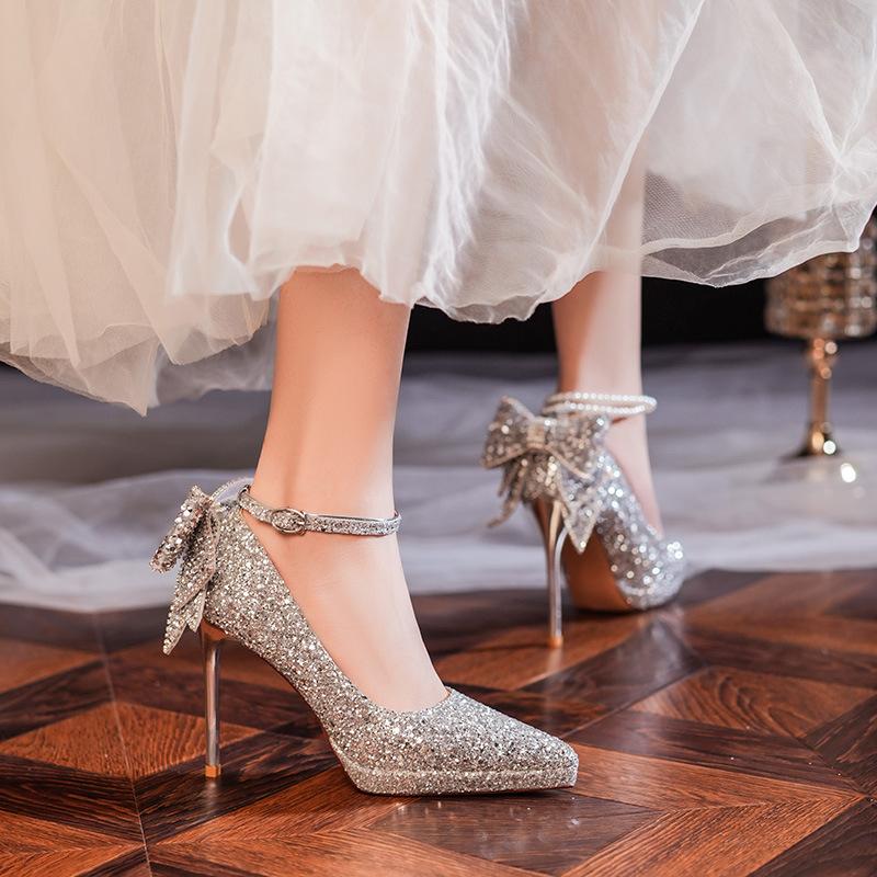 -B waterproof table French wedding dress crystal sequin bar mitzvah pearl chain bow women s high heels 34 серебряный
-B waterproof table French wedding dress crystal sequin bar mitzvah pearl chain bow women s high heels 34 серебряный
