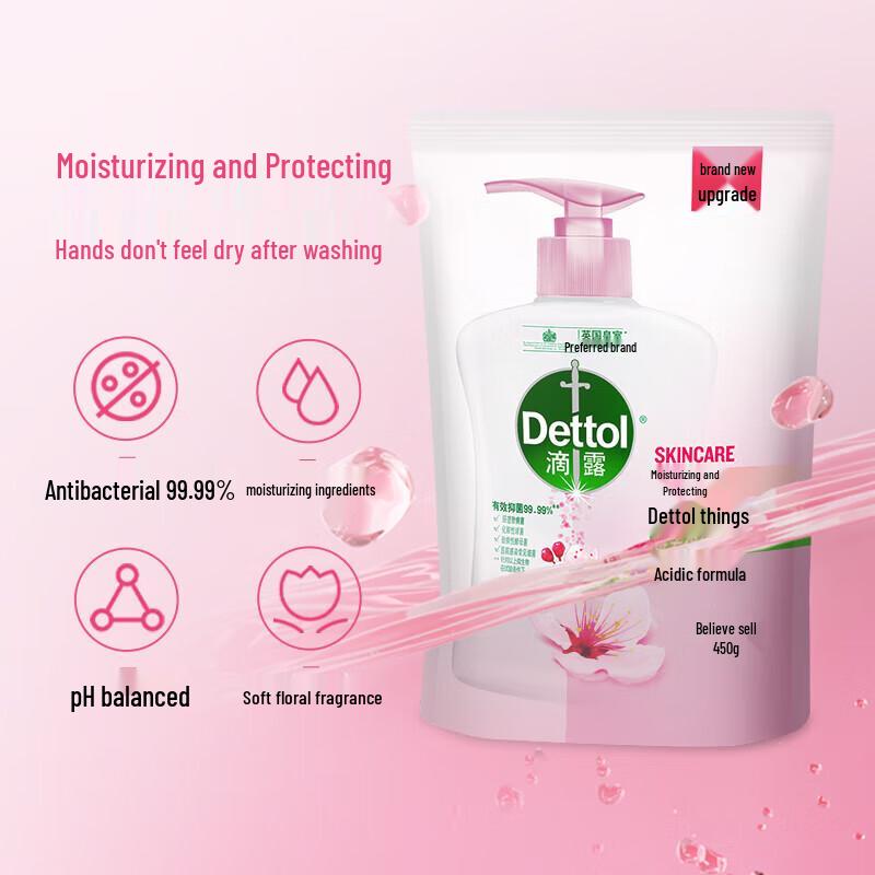 Dettol Moisturizing Hand Wash Refill Bags
Dettol Moisturizing Hand Wash Refill Bags