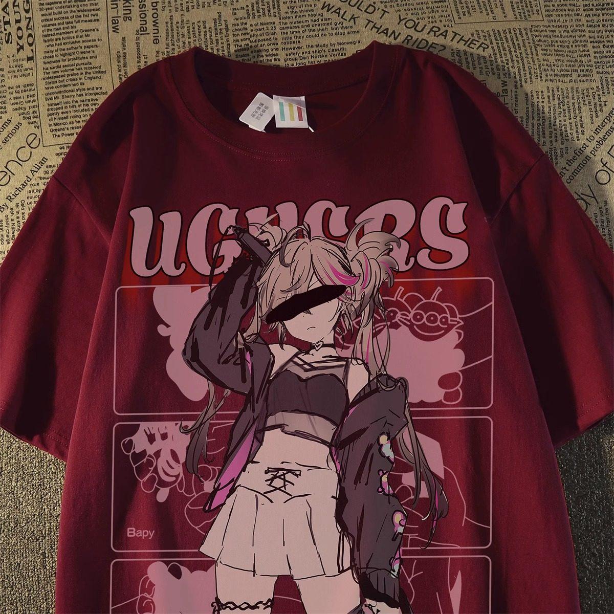 American Retro Trendy 2D Girl Print Men s Plus Size Cotton Short Sleeve T-Shirt - Loose Fit L (101-115 jin) вино красного
American Retro Trendy 2D Girl Print Men s Plus Size Cotton Short Sleeve T-Shirt - Loose Fit L (101-115 jin) вино красного
