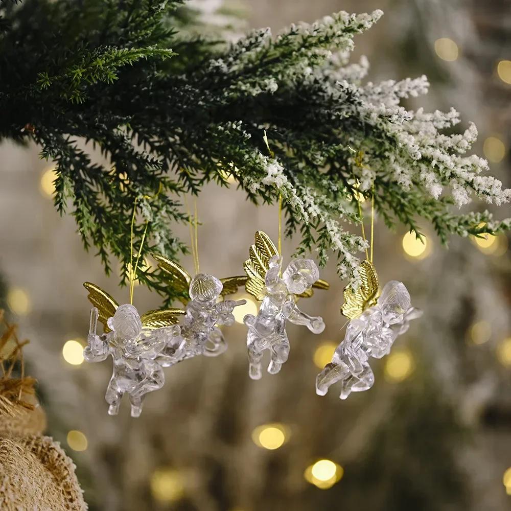 1 Set Christmas Series Transparent Angel Pendant New Little Angel Christmas Tree Ornament Party Decoration Supplies Accessories 4pcs
1 Set Christmas Series Transparent Angel Pendant New Little Angel Christmas Tree Ornament Party Decoration Supplies Accessories 4pcs