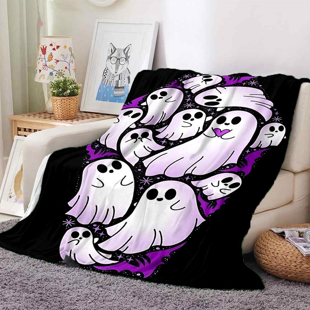 1pc Ghostly Party Print Blanket - Lightweight Flannel Blanket For Sofa, Bed, Living Room, Office, Outdoor Travel, Camping, Soft 008 130cmx150cm
1pc Ghostly Party Print Blanket - Lightweight Flannel Blanket For Sofa, Bed, Living Room, Office, Outdoor Travel, Camping, Soft 008 130cmx150cm