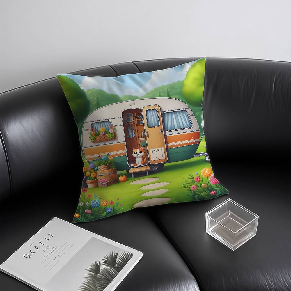 Happy Campers Car Pillow Case Antidustmite Invisible Zipper Sofa Bed 30x30 cm
Happy Campers Car Pillow Case Antidustmite Invisible Zipper Sofa Bed 30x30 cm