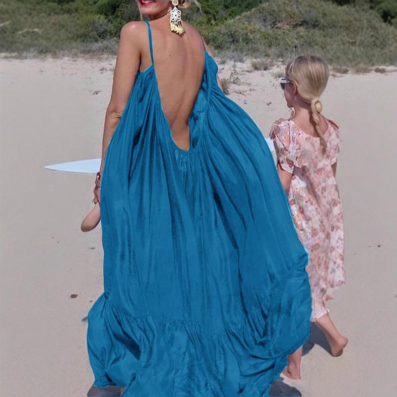 Spot 8078: Maternity Beach Dress - European & American Style, Sexy Spaghetti Strap Sleeveless Long Swing Dress for Women XL озеро синий
Spot 8078: Maternity Beach Dress - European & American Style, Sexy Spaghetti Strap Sleeveless Long Swing Dress for Women XL озеро синий