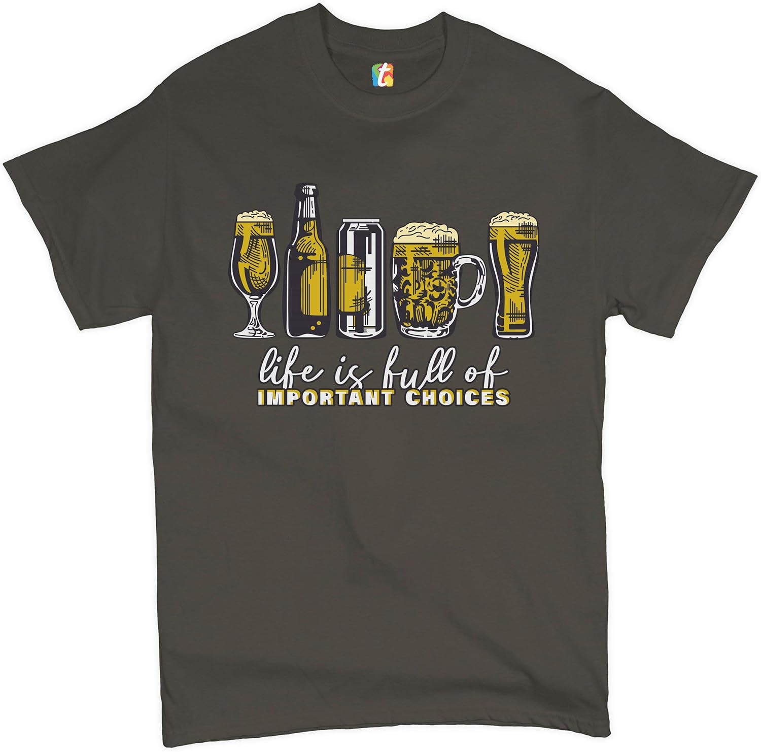 Life is Full of Important Choices T-Shirt Funny Beer Drinking IPA Men s Tee 5XL різнокольоровий
Life is Full of Important Choices T-Shirt Funny Beer Drinking IPA Men s Tee 5XL різнокольоровий