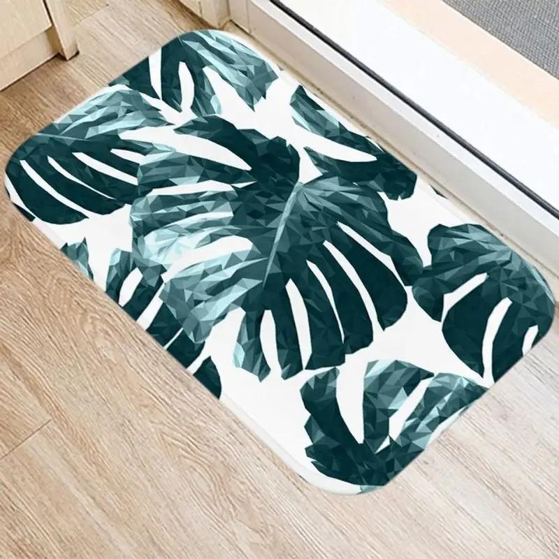 Tropical Leaf Pattern Door Mat Watercolor Green Plant Rug, Non Slip Floor Protector for Home Bathroom and Balcony Decor 40x60cm
Tropical Leaf Pattern Door Mat Watercolor Green Plant Rug, Non Slip Floor Protector for Home Bathroom and Balcony Decor 40x60cm