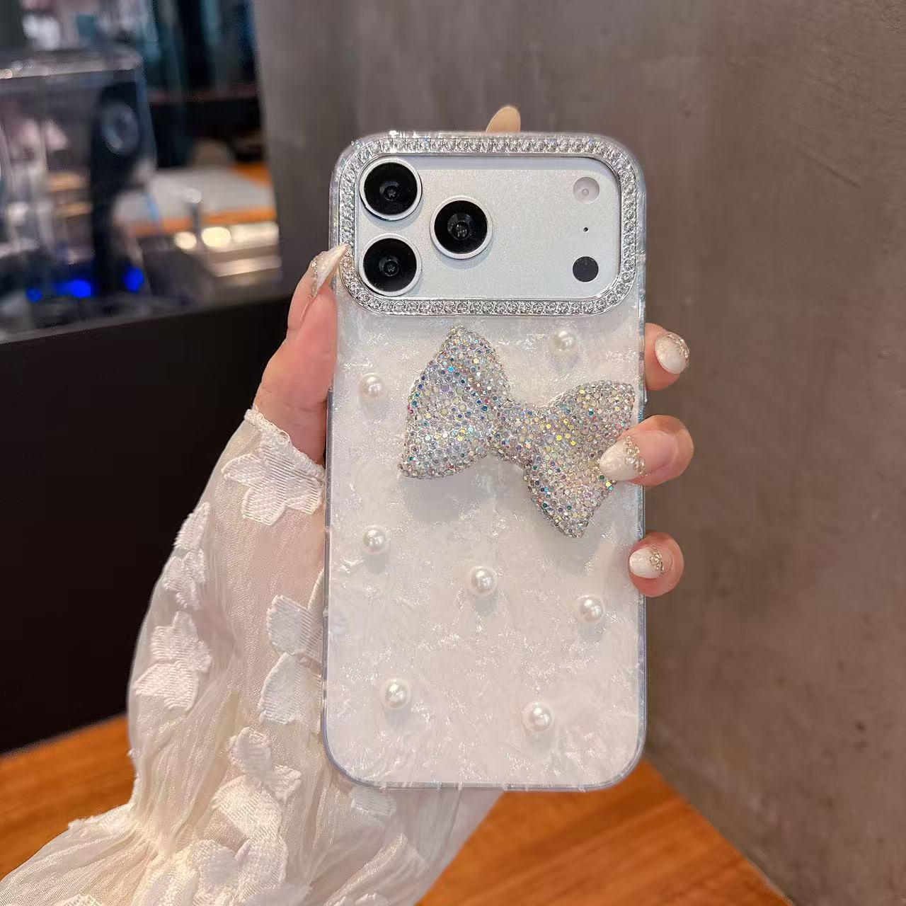 iPhone 17 Case: Sparkling Diamond Butterfly, Pearl IMD Texture, Rhinestone Drop-proof Hard Shell for Apple 16 Pro. iPhone 14 Pro Max
iPhone 17 Case: Sparkling Diamond Butterfly, Pearl IMD Texture, Rhinestone Drop-proof Hard Shell for Apple 16 Pro. iPhone 14 Pro Max