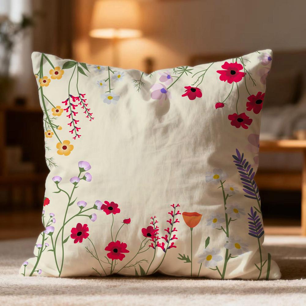 Fashion S-Sspring wildflowersew Cushion Cover Soft Washable Pillow Case Multi-Scene for Couch Bed Travel Office Use 30cmx30cm
Fashion S-Sspring wildflowersew Cushion Cover Soft Washable Pillow Case Multi-Scene for Couch Bed Travel Office Use 30cmx30cm