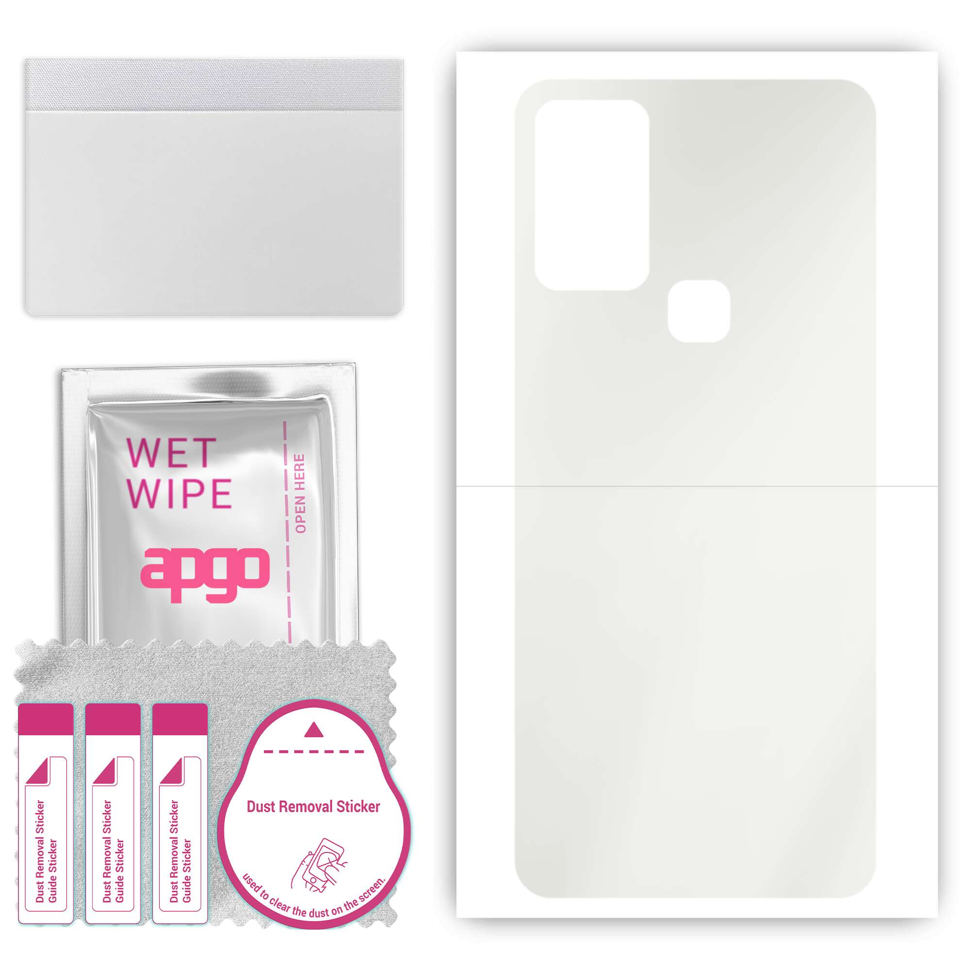 apgo MATTE Protective Skin Sticker for the back compatible with Infinix Hot 10s, Wrap Film, Hydrogel Film, Flexible, Soft TPU with positioning layer e
apgo MATTE Protective Skin Sticker for the back compatible with Infinix Hot 10s, Wrap Film, Hydrogel Film, Flexible, Soft TPU with positioning layer e