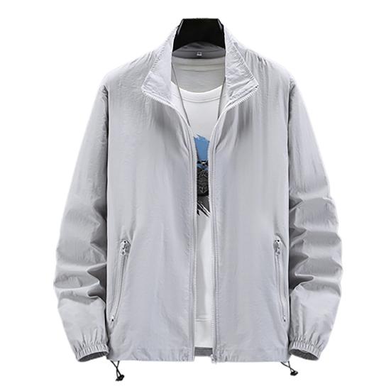 Men Outdoor Jacket Long Sleeves Sun Protection Breathable Solid Color Zipper Closure Anti-UV Ultra-thin Plus Size Cycling Sports Sun Protection Coat 2XL сірий
Men Outdoor Jacket Long Sleeves Sun Protection Breathable Solid Color Zipper Closure Anti-UV Ultra-thin Plus Size Cycling Sports Sun Protection Coat 2XL сірий