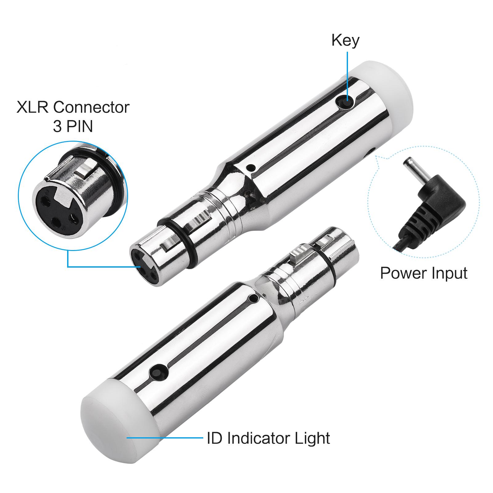 Мини 2,4G беспроводной приемник DMX512 3-контактный XLR гнездовой разъем Встроенная антенна перезаряжаемая
Мини 2,4G беспроводной приемник DMX512 3-контактный XLR гнездовой разъем Встроенная антенна перезаряжаемая