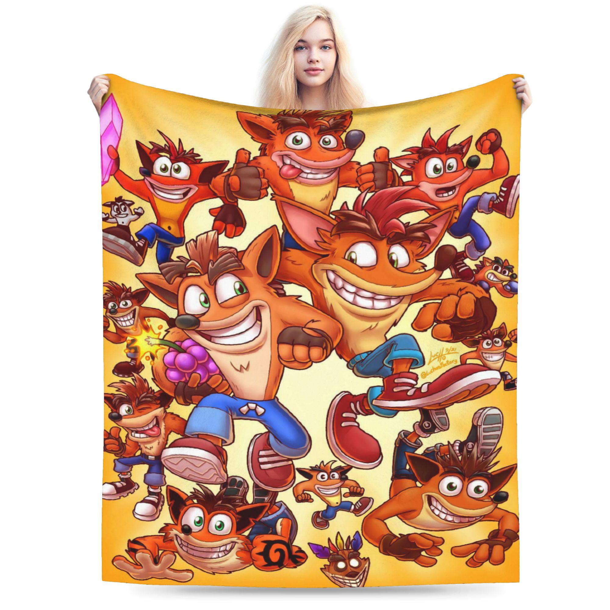 C-Crash B-Bandicoot Blanket Warm Soft Graphic Plush Bedding Throws For Girls Boys Home Decor Flannel Bedspread Bed Cover 75x90cm
C-Crash B-Bandicoot Blanket Warm Soft Graphic Plush Bedding Throws For Girls Boys Home Decor Flannel Bedspread Bed Cover 75x90cm