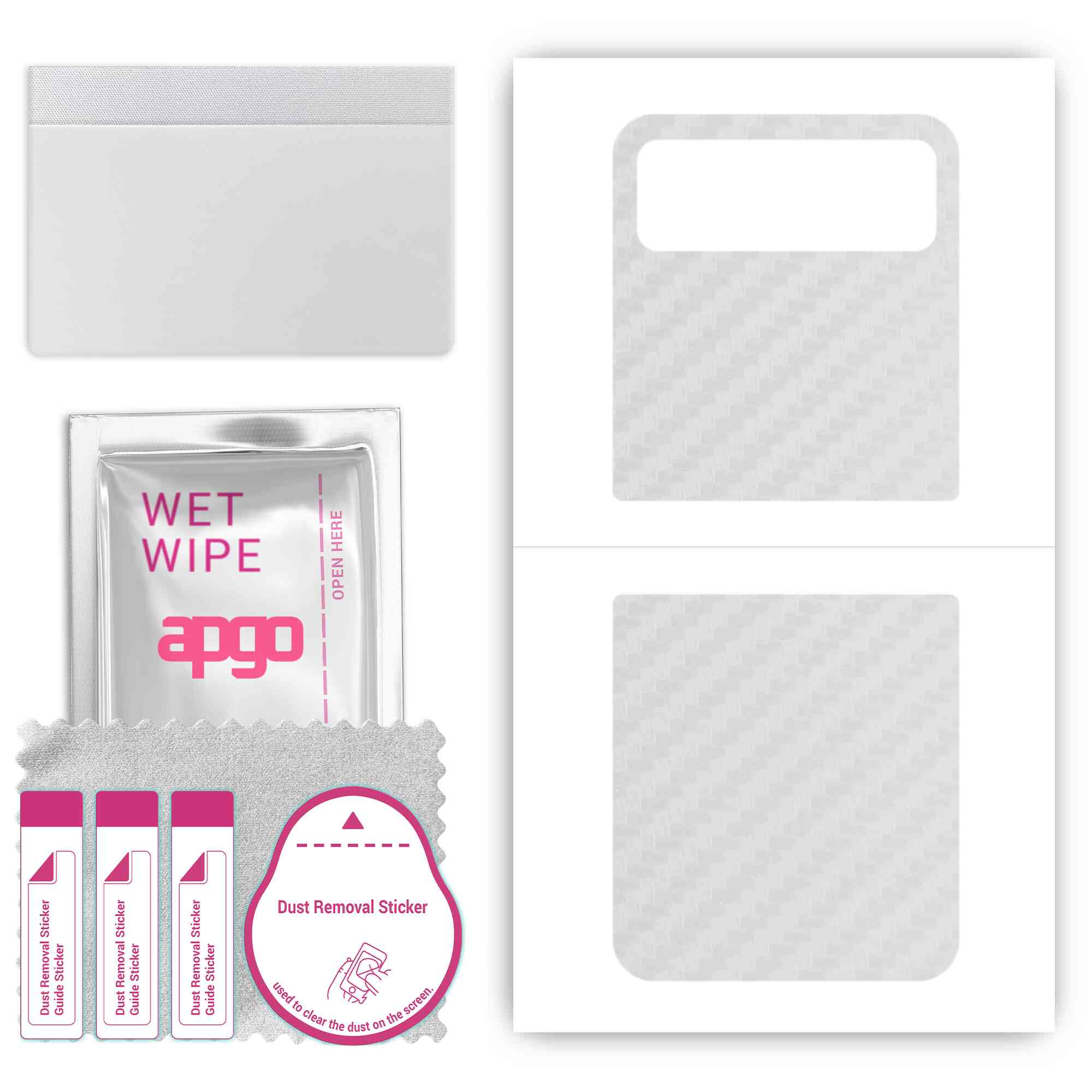 apgo Protective Skin Sticker for the back compatible with Motorola Razr 2023, Wrap Film, Foil, Vinyl - Pattern Transparent Carbon
apgo Protective Skin Sticker for the back compatible with Motorola Razr 2023, Wrap Film, Foil, Vinyl - Pattern Transparent Carbon
