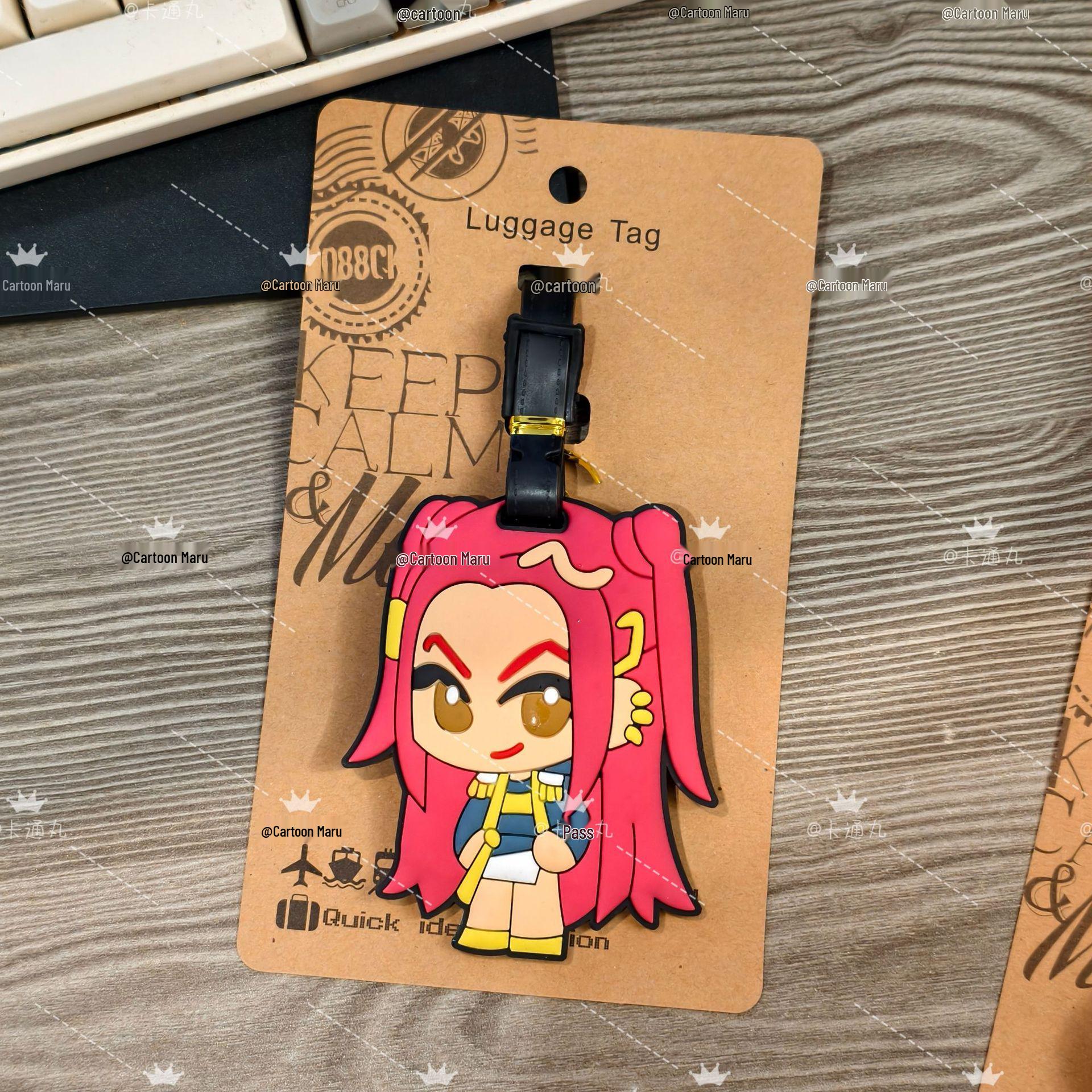 K-pop Demon Hunter Girl Group Cartoon Luggage Tag - Cute PVC Rubber Pendant for Suitcases & Boarding Passes
K-pop Demon Hunter Girl Group Cartoon Luggage Tag - Cute PVC Rubber Pendant for Suitcases & Boarding Passes