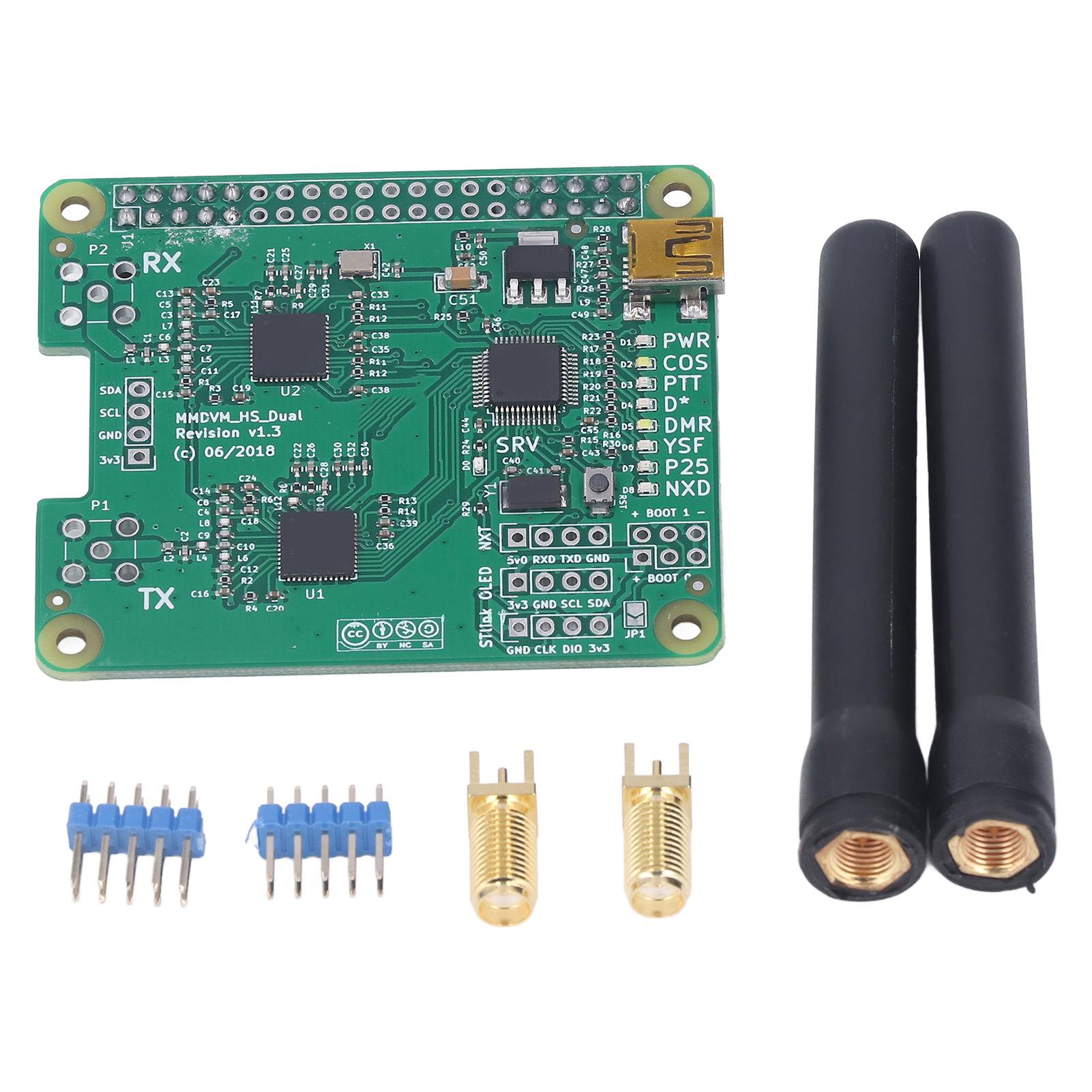 MMDVM Hotspot Board Duplex 2 Antenna Kit Support DMR P25 D Star for Raspberry Pi Revision 1.3
MMDVM Hotspot Board Duplex 2 Antenna Kit Support DMR P25 D Star for Raspberry Pi Revision 1.3