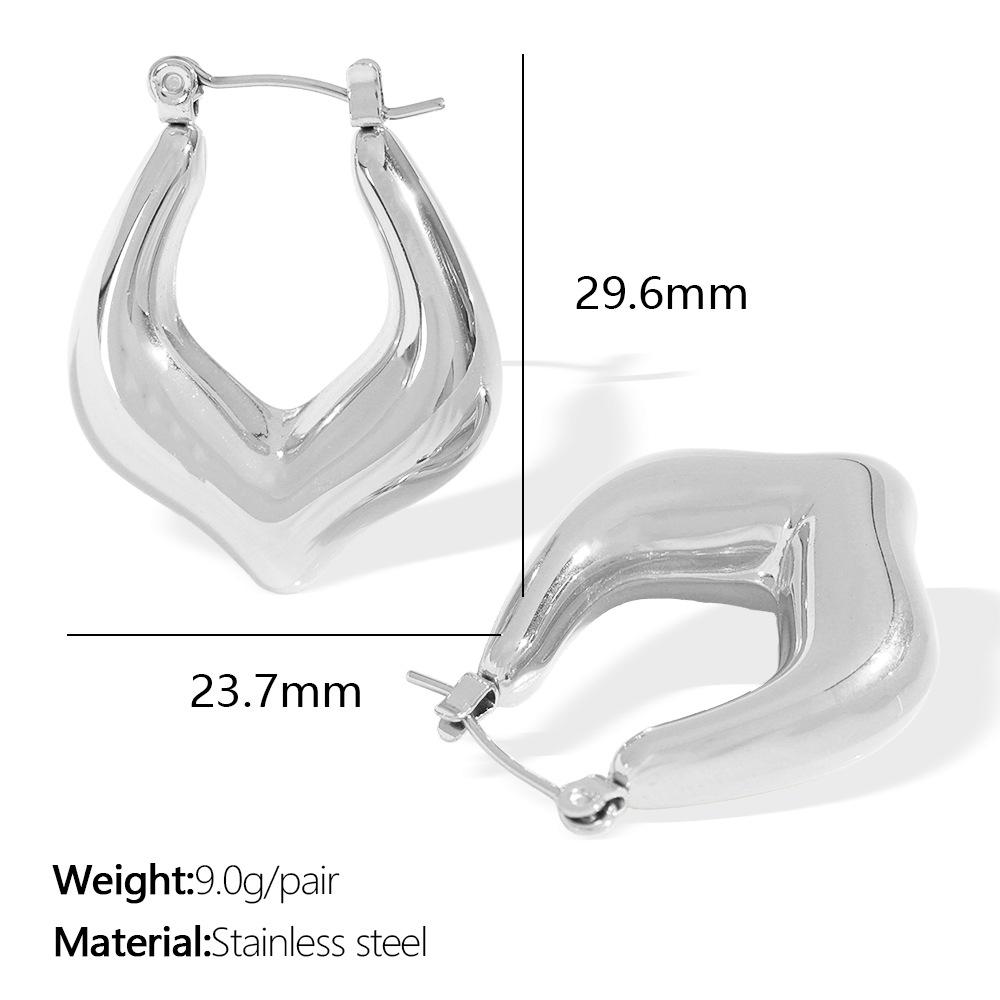Design Titanium Steel Water Drop Geometric Earrings C Shape Simple Basic Versatile Earrings
Design Titanium Steel Water Drop Geometric Earrings C Shape Simple Basic Versatile Earrings
