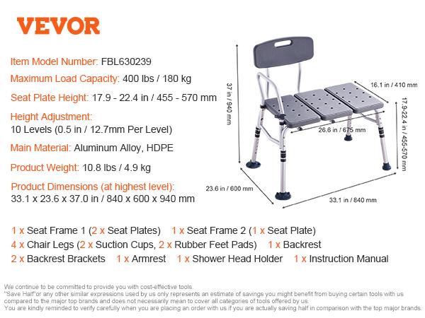 SucceBuy Скамья для переноса в ванну для сидений для душа Легкая скамья для душа с нескользящими сиденьями для ванны с подлокотником и спинкой
SucceBuy Скамья для переноса в ванну для сидений для душа Легкая скамья для душа с нескользящими сиденьями для ванны с подлокотником и спинкой